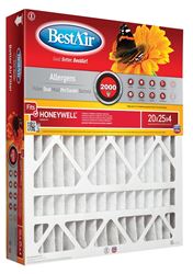 BestAir HW2025-11R Air Filter, 25 in L, 20 in W, 11 MERV, 1000 to 1200 MPR