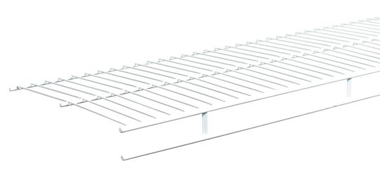 ClosetMaid 37300 Wire Shelf, 1-Level, 12 in L, 144 in W, Steel, White, Pack of 6