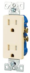 Eaton Wiring Devices TR1107LA-BOX Duplex Receptacle, 2 -Pole, 15 A, 125 V, Push-in, Side Wiring, NEMA: 5-15R, Pack of 10