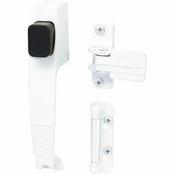Prime-Line K 5116 Pushbutton Latch, Aluminum, 1 to 1-1/4 in Thick Door