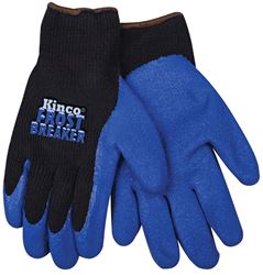 Frost Breaker 1789-XL Protective Gloves, Mens, XL, 11 in L, Regular Thumb, Knit Wrist Cuff, Acrylic, Black/Blue