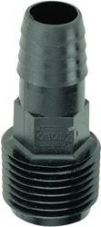 Toro 53388 Adapter, 3/8 x 1/2 in Connection, Barb x Male, Plastic, Black, Pack of 50