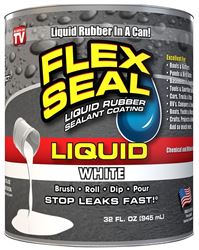 Flex Seal LFSWHTR32 Rubberized Coating, White, 32 oz