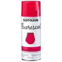 Rust-Oleum 342569 Specialty Paint, Flat/Matte, Fluorescent Pink, 11 oz, Aerosol Can