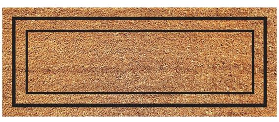 Americo Home Natural CoCo Series 77FLCLB025 Classical Border Door Mat, 60 in L, 24 in W, Rectangular, Natural Pattern