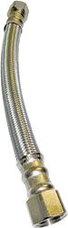 Lasco 10-1342 Braided Water Heater Connector, 3/4 in, FPT, Stainless Steel, 18 in L
