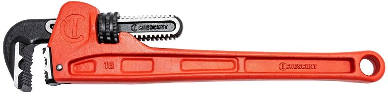 Crescent CIPW18 Pipe Wrench, 0 to 2-7/8 in Jaw, 18 in L, Cast Iron/Steel, Powder-Coated