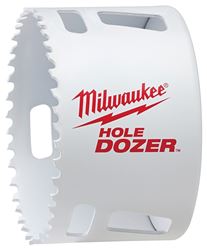 Milwaukee Hole Dozer 49-56-0183 Hole Saw, 3-1/4 in Dia, 1-5/8 in D Cutting, 5/8-18 Arbor, 4 TPI