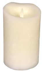 Hometown Holidays 25303 Candle, 7 in Candle, Vanilla Fragrance, Ivory Candle, Pack of 4