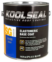 Kool Seal KS0034600-16 Elastomeric Base Coating, Gray, 1 gal, Liquid