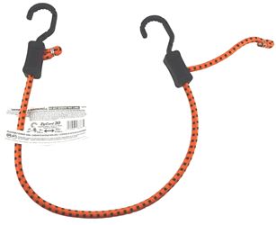 Keeper ZipCord 06378 Bungee Cord, 30 in L, Rubber, Hook End, Pack of 10