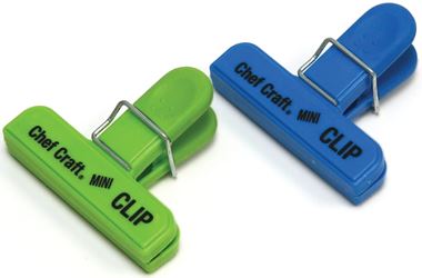 Chef Craft 21806 Bag Clip Set, Blue/Green