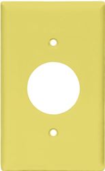 Eaton Wiring Devices PJ7V Wallplate, 4-1/2 in L, 2-3/4 in W, 1 -Gang, Polycarbonate, Ivory, High-Gloss, Pack of 25