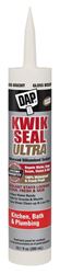 DAP KWIK SEAL ULTRA 18899 Siliconized Sealant, Biscuit, 0 to 150 deg F, 10.1 oz Cartridge, Pack of 12