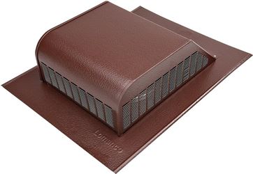 Lomanco LomanCool 750BR Static Roof Vent, 16 in OAW, 50 sq-in Net Free Ventilating Area, Aluminum, Brown, Pack of 6