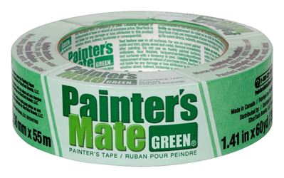 Painters Mate 667017 Painters Tape, 60 yd L, 1.41 in W, Green