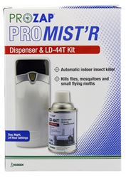 Prozap Pro-Mistr II CT89500-KIT Metered Dispenser and LD-44T Kit, 30 days Refill, 6000 cu-ft Coverage Area, Pack of 6