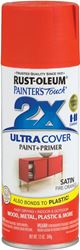 Rust-Oleum 263149 Spray Paint, Satin, Fire Orange, 12 oz, Can