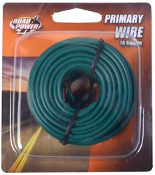 Road Power 55835033/18-1-15 Electrical Wire, 18 AWG Wire, 25/60 VAC/VDC, Copper Conductor, Green Sheath, 33 ft L