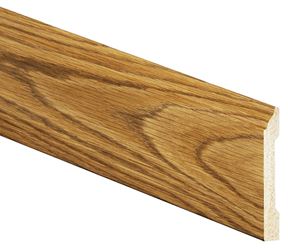 Inteplast Group 46320800802 Baseboard Moulding, 8 ft L, 3.44 in W, 1/2 in Thick, Polystyrene, Ultra Oak, Pack of 14