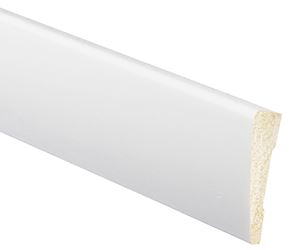 Inteplast Group 327 63270700032 Ranch Case Moulding, 7 ft L, 2-1/4 in W, Polystyrene, Crystal White, Pack of 15
