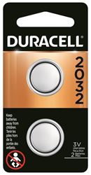 Duracell DL2032B2PK Battery, 3 V Battery, 220 mAh, CR2032 Battery, Lithium, Manganese Dioxide, Pack of 6