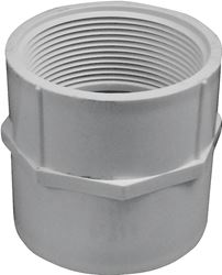 IPEX 035567 Adapter, 4 in, Socket x FNPT, PVC, White, SCH 40 Schedule, 220 psi Pressure