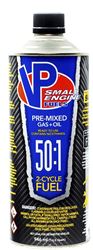 VP Fuel 6235 50:1 Pre-Mixed Small Engine Fuel, Hydrocarbon, Blue, 1 qt, Pack of 8