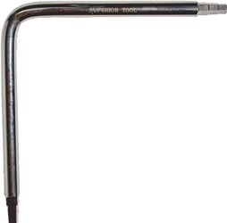 Superior Tool 03860 Faucet Seat Wrench, 6 x 6 in Head, Steel, Nickel