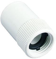 Orbit 53360 Hose to Pipe Adapter, 3/4 x 3/4 in, Slip Joint x FHT, Polyvinyl Chloride, White