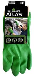 Showa 600M-08.RT Coated Gloves, M, Knit Wrist Cuff, PVC, Green