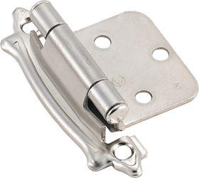 Amerock BPR7329G9 Cabinet Hinge, Sterling Nickel