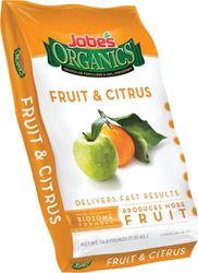 Jobes 09223 Fruit and Citrus Organic Plant Food, 16 lb Bag, Granular, 3-5-5 N-P-K Ratio