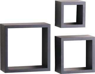 Shelf-Made 240-BK Shadow Box Kit, 50 lb, 3-Shelf, 4 in L, Wood