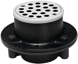 Oatey 42197 Shower Drain, Iron, Black