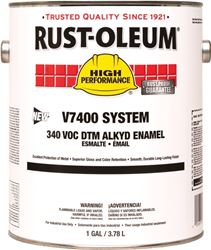 Rust-Oleum 245477 Enamel Paint, Oil, Safety Orange, 1 gal, Can, 230 to 450 sq-ft/gal Coverage Area, Pack of 2