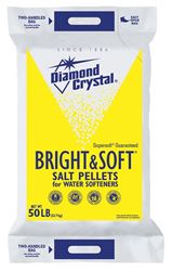 Cargill Bright & Soft 100012423 Salt Pellets, 50 lb Bag