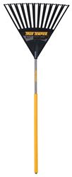 True Temper 2914912 Leaf Rake, Poly Tine, 15-Tine, Hardwood Handle, 48 in L Handle