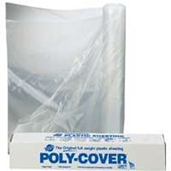 Warps 4LX8C Poly Film, 50 ft L, 8 ft W, Clear