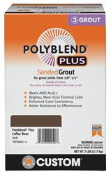 Custom Polyblend Plus PBPG6467-4 Sanded Grout, Coffee Bean, 7 lb Box