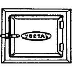 Vestal ST-88 Cleanout Door, 8 in W, 8 in H, Galvanized Steel