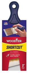 Wooster Q3211-2 Paint Brush, 2 in W, 2-3/16 in L Bristle, Synthetic Fabric Bristle, Sash Handle