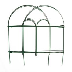 Glamos Wire 778009 Folding Wire Fence, 8 ft L, 18 in H, Green, Powder-Coated, Pack of 12