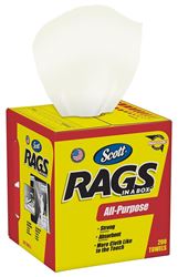 Scott 75260 Painters Rag, 10 x 12 in, Cellulose Fiber, White