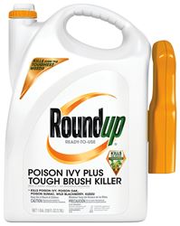 Roundup 5007410 Poison Ivy Plus Tough Brush Killer, Liquid, Spray Application, 1 gal Bottle