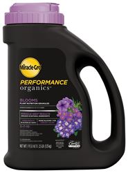 Miracle-Gro Performance Organics 3005710 Plant Food, 2.5 lb Jug, Solid, 5-7-10 N-P-K Ratio