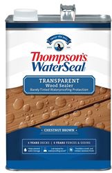 Thompsons WaterSeal TH.091301-16 Wood Sealer, Transparent, Liquid, Chestnut Brown, 1 gal, Pack of 4