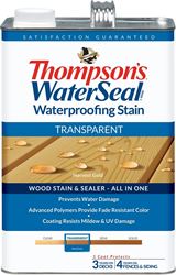 Thompsons WaterSeal TH.091201-16 Wood Sealer, Transparent, Liquid, Harvest Gold, 1 gal, Pack of 4