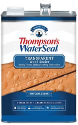 Thompsons WaterSeal TH.091601-16 Stain and Sealer, Natural Cedar, Liquid, 1 gal, Pack of 4