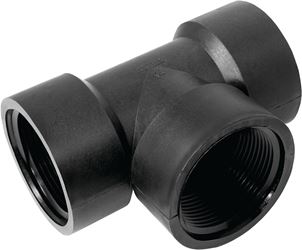 Green Leaf TT200P Pipe Tee, 2 in, FPT, Polypropylene, Black